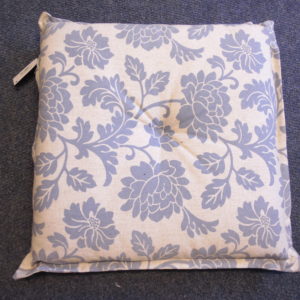 Seat Pad - Grey Flower