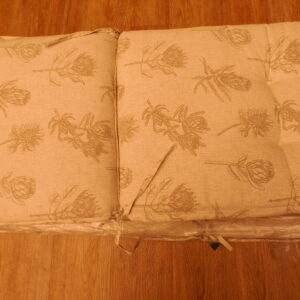 Patio Cushions - 3 x Highback Cushions Protea Natural