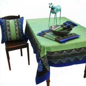 Kiwi & Cobalt 8 Seater Table Cloth (2.5m x 1.5m)