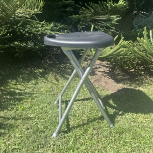 Black Foldable Stool