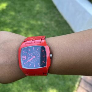 Diesel Cliffhanger 2.0 Three-Hand Red Watch