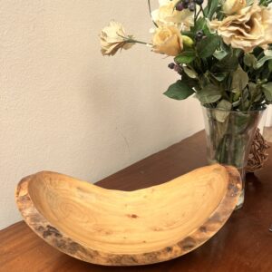 Yellow Wood Fruit Bowl