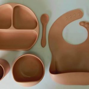 Silicone Baby Dinner Set (Colour - Lilac)