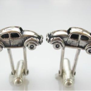 Silver Beetle Cufflinks