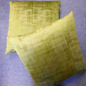 Scatter Cushions - Velvet Feel - Green