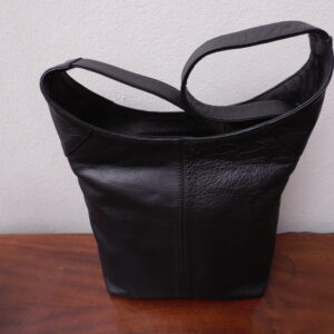 Black Leather Bag:#2205021