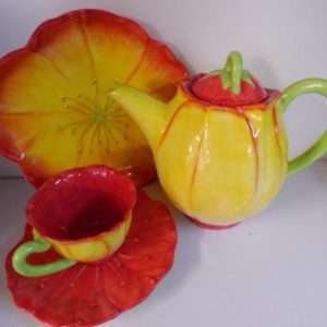 Tea for 1 (Teapot, cup, saucer, side plate)